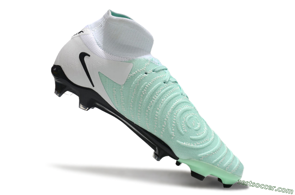 Nike Phantom Luna Elite FG High-Tops Soccer Cleats - Green/White/Black 4