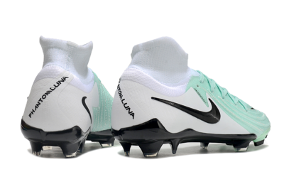 Nike Phantom Luna Elite FG High-Tops Soccer Cleats - Green/White/Black