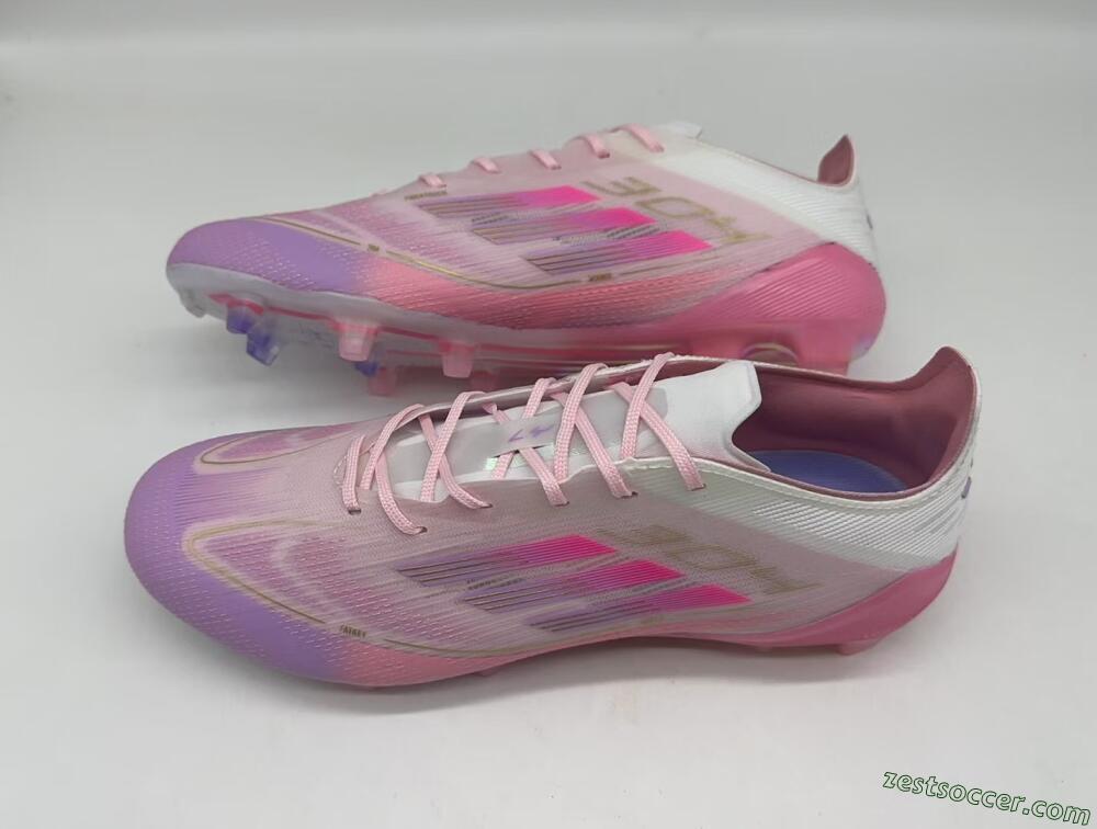 Adidas F50 Elite FG Low-Tops Soccer Cleats - Purple/White/Pink