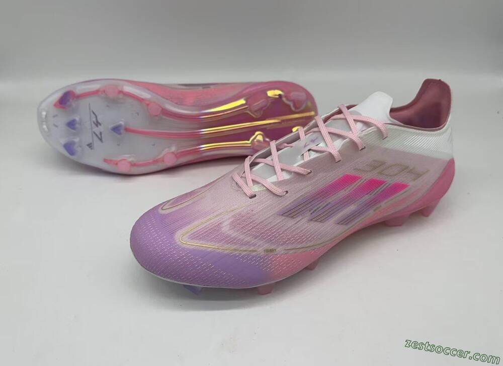 Adidas F50 Elite FG Low-Tops Soccer Cleats - Purple/White/Pink