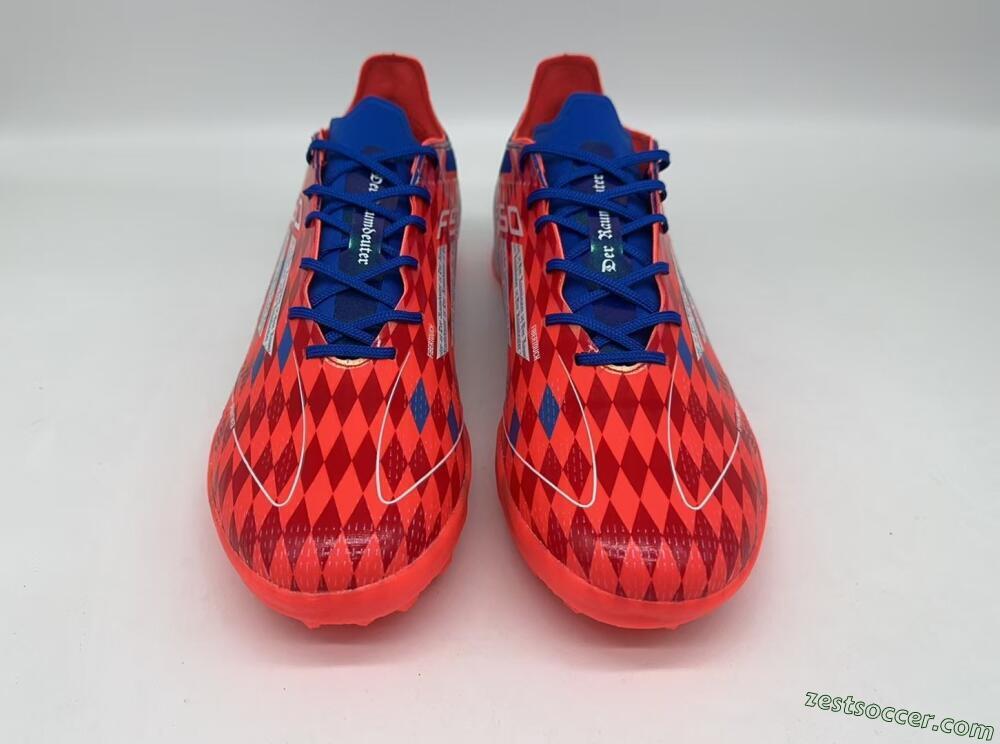 Thomas Müller x Adidas F50 Elite Raumdeuter TF Low-Tops Soccer Shoes - Red/Blue/White