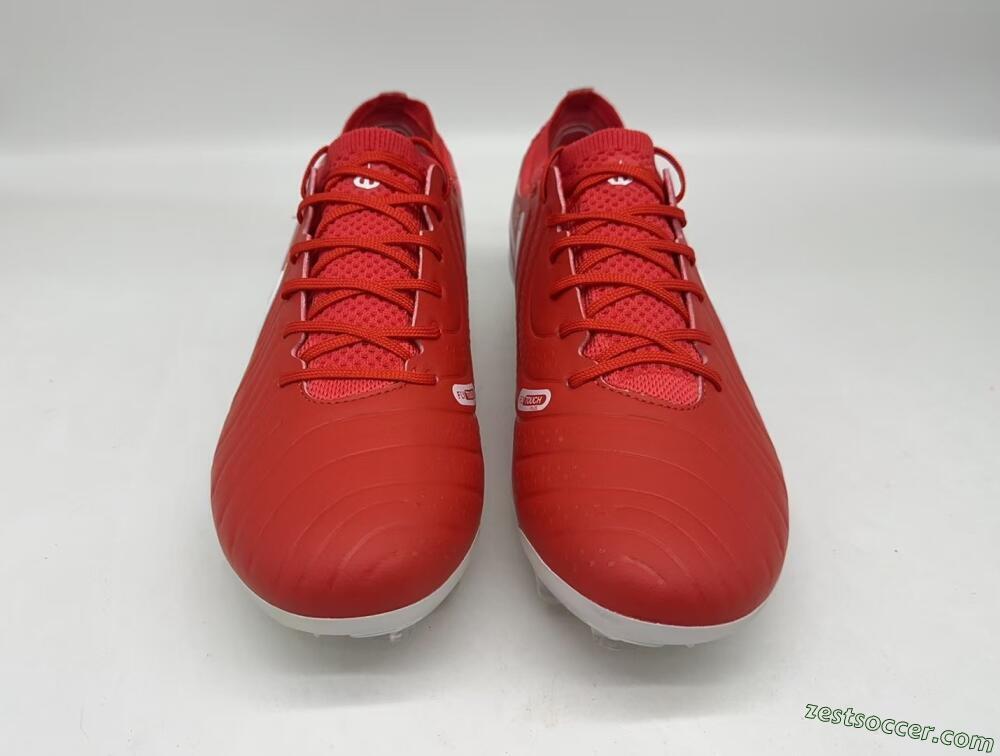 Nike Tiempo Legend 10 Elite FG Low-Tops Soccer Cleats - Red/White