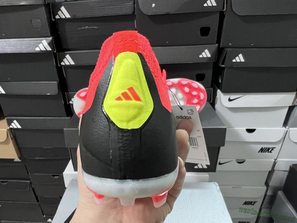 Adidas Predator 24 Elite AG Low-Tops Soccer Cleats - Black/white/Red/Yellow