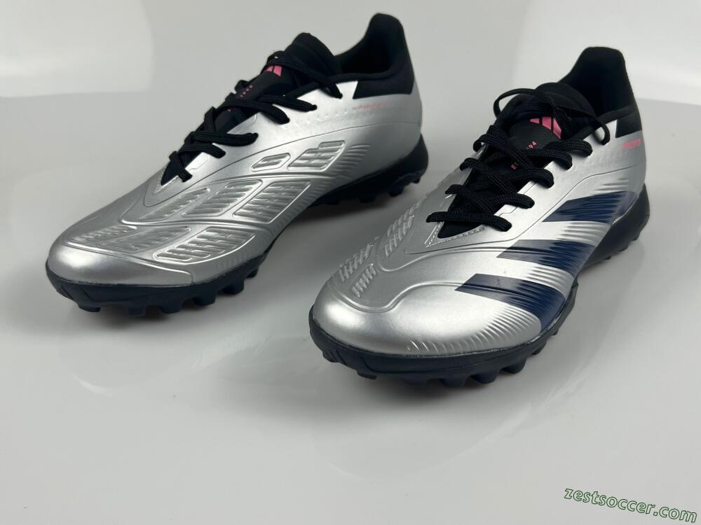Adidas Predator 24 Elite TF Low-Tops Soccer Shoes - Silver/Blue/Pink