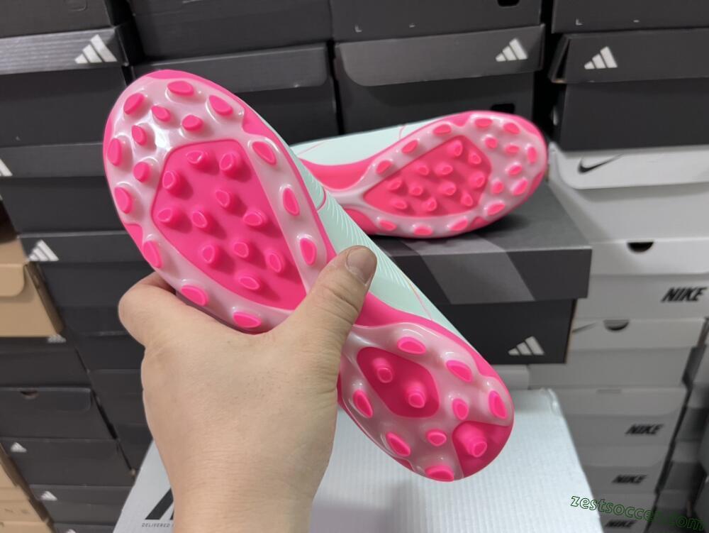 Adidas Predator Elite 24 MG Low-Tops Soccer Cleats - Jade/Purple/Pink