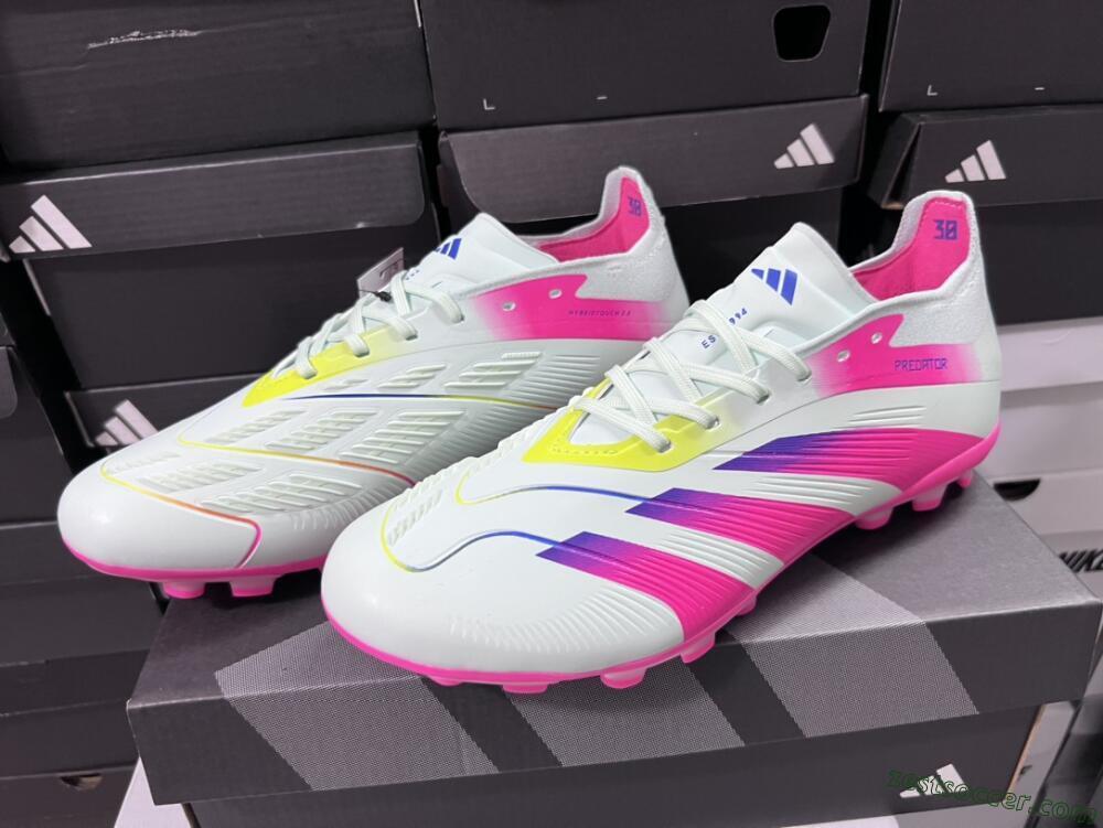 Adidas Predator Elite 24 MG Low-Tops Soccer Cleats - Jade/Purple/Pink
