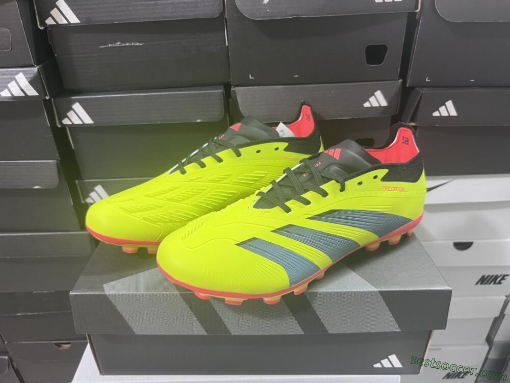 Adidas Predator Elite 24 MG Low-Tops Soccer Cleats - Yellow/Black/Red