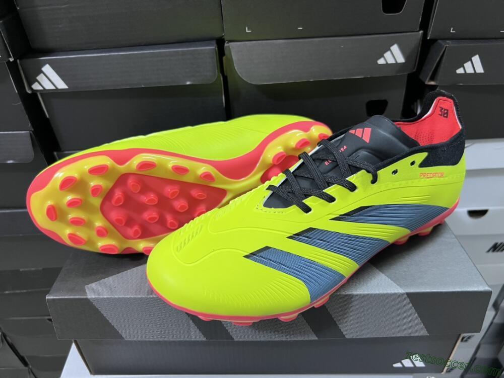 Adidas Predator Elite 24 MG Low-Tops Soccer Cleats - Yellow/Black/Red