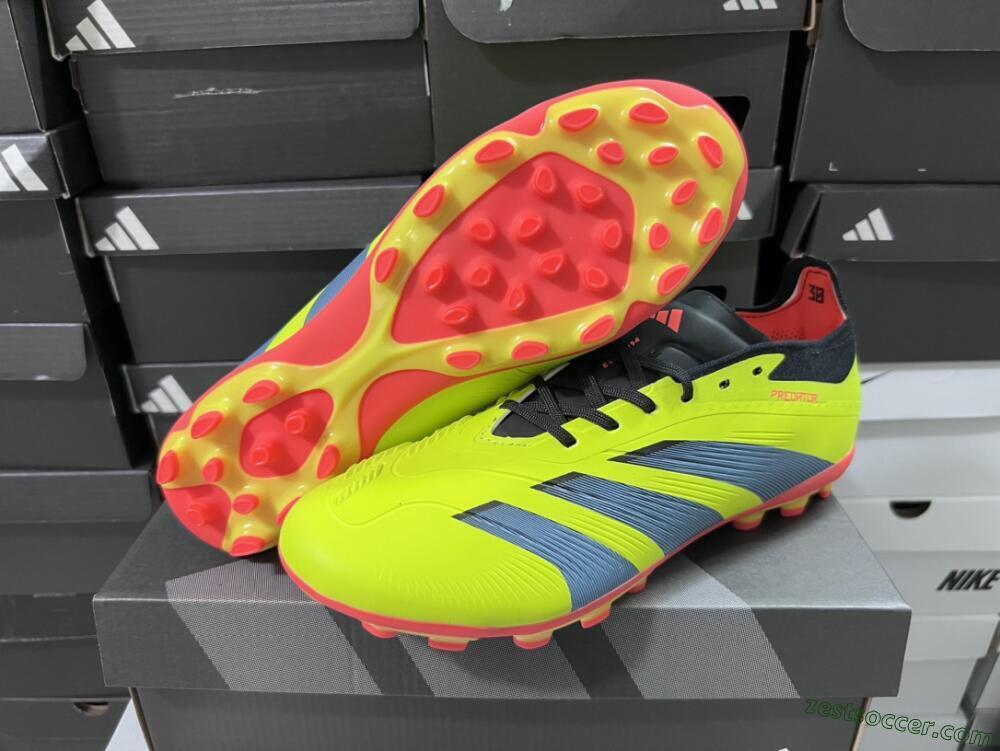 Adidas Predator Elite 24 MG Low-Tops Soccer Cleats - Yellow/Black/Red