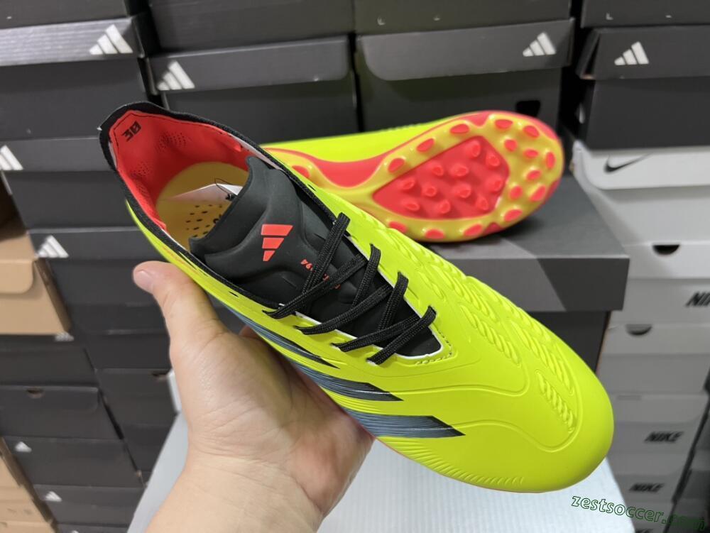 Adidas Predator Elite 24 MG Low-Tops Soccer Cleats - Yellow/Black/Red