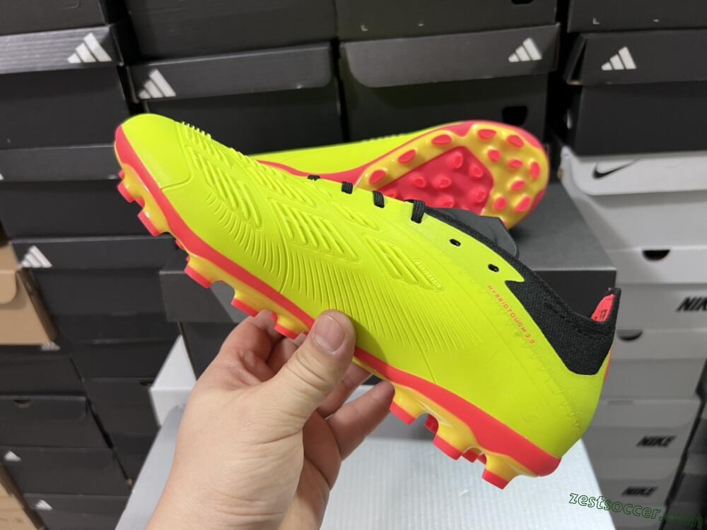 Adidas Predator Elite 24 MG Low-Tops Soccer Cleats - Yellow/Black/Red
