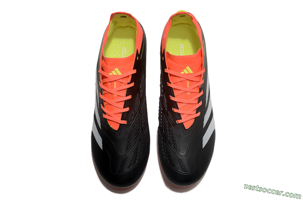 Adidas Predator Elite 24 MG Low-Tops Soccer Cleats - Black/White/Red 4