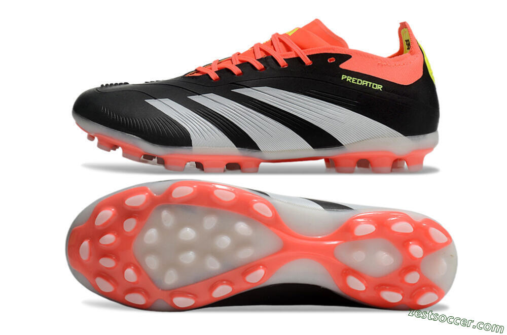 Adidas Predator Elite 24 MG Low-Tops Soccer Cleats - Black/White/Red 1