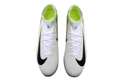 Nike Air Zoom Mercurial Superfly 10 Elite FG High-Tops Soccer Cleats - White/Black/Yellow/Gold