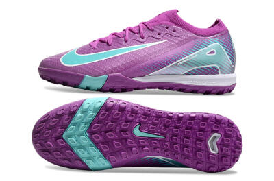 Nike Air Zoom Mercurial Vapor 16 Elite TF Low-Tops Soccer Shoes - Purple/Jade/White