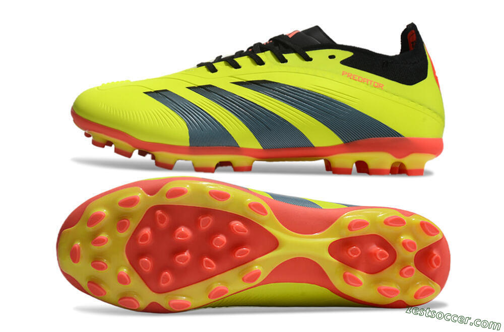 Adidas Predator Elite 24 MG Low-Tops Soccer Cleats - Yellow/Black/Red 1