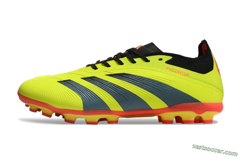 Adidas Predator Elite 24 MG Low-Tops Soccer Cleats - Yellow/Black/Red 2