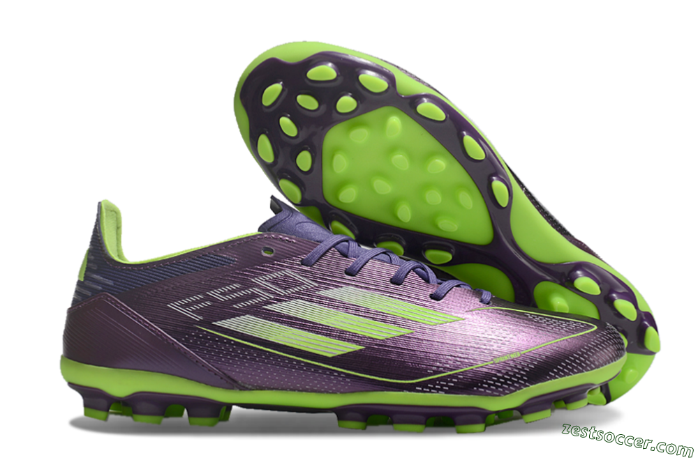 Adidas F50 Elite MG Low-Tops Soccer Cleats - Purple/Yellow 0
