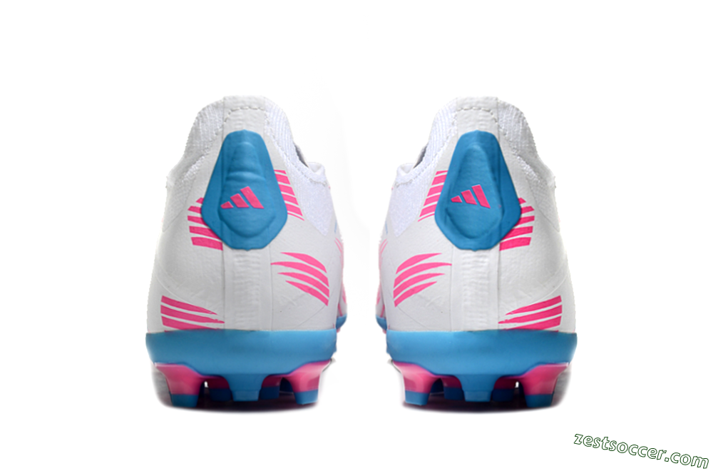 Adidas Predator Elite 24 MG Low-Tops Soccer Cleats - White/Blue/Pink 6