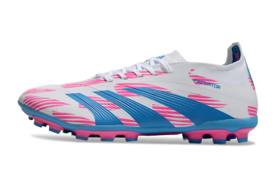Adidas Predator Elite 24 MG Low-Tops Soccer Cleats - White/Blue/Pink