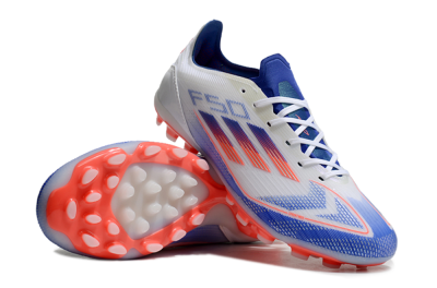 Adidas F50 Elite MG Low-Tops Soccer Cleats - White/Blue/Red