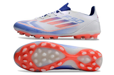 Adidas F50 Elite MG Low-Tops Soccer Cleats - White/Blue/Red