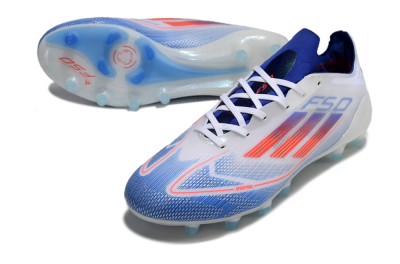 Adidas F50 Elite AG Low-Tops Soccer Cleats - White/Blue/Red