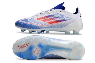 Adidas F50 Elite AG Low-Tops Soccer Cleats - White/Blue/Red