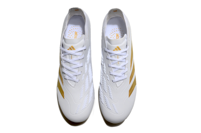 Adidas Predator Elite 24 MG Low-Tops Soccer Cleats - White/Gold