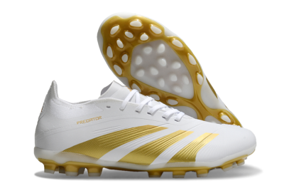 Adidas Predator Elite 24 MG Low-Tops Soccer Cleats - White/Gold