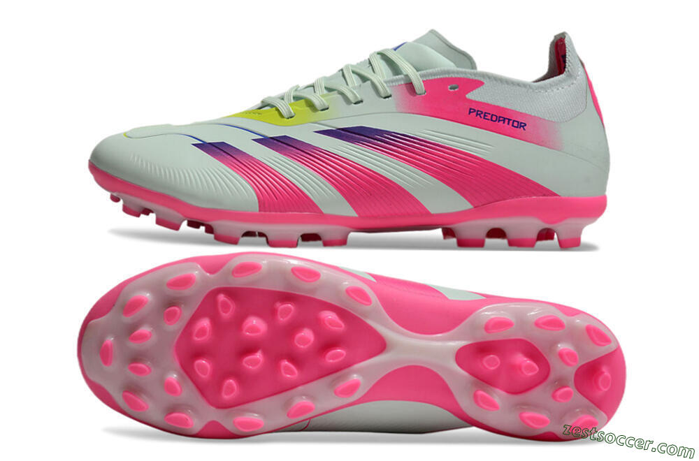 Adidas Predator Elite 24 MG Low-Tops Soccer Cleats - Jade/Purple/Pink 1