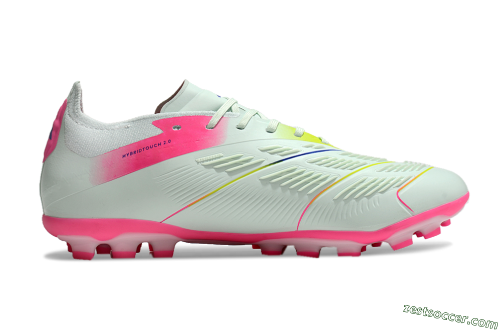 Adidas Predator Elite 24 MG Low-Tops Soccer Cleats - Jade/Purple/Pink 5
