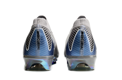 Nike Air Zoom Mercurial Vapor 16 Elite FG Low-Tops Soccer Cleats - Grey/Black/Blue