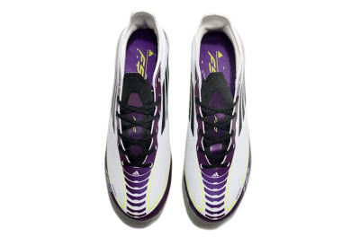 Messi x Adidas F50 Elite FG Low-Tops Soccer Cleats - White/Black/Purple