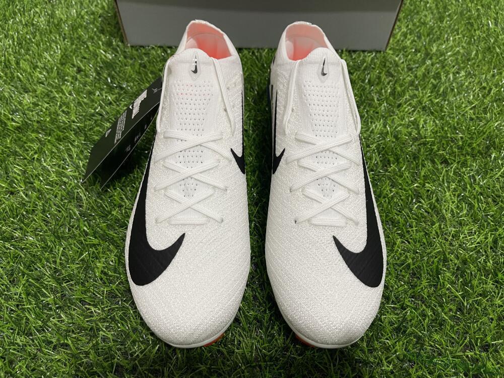 Nike Air Zoom Mercurial Vapor 16 Elite FG Low-Tops Soccer Cleats - White/Black/Blue/Orange