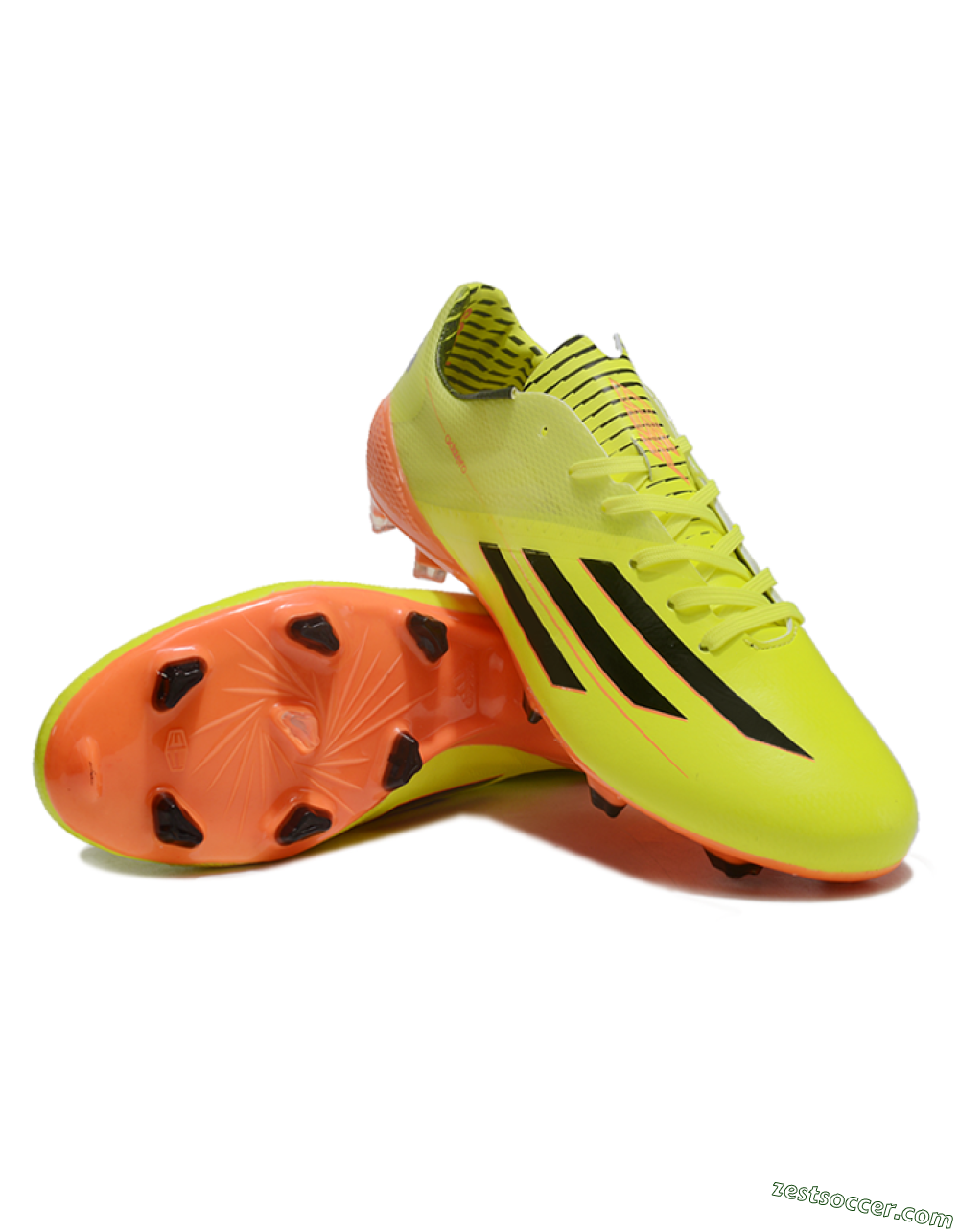 Adidas F50 Adizero Elite FG Low-Tops Soccer Cleats - Yellow/Black/Red 3