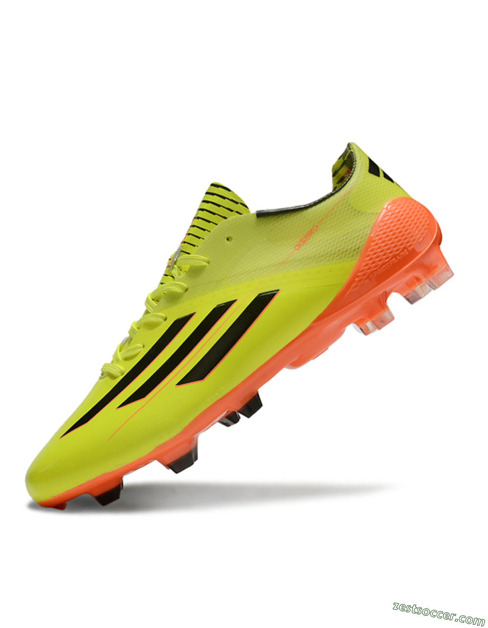 Adidas F50 Adizero Elite FG Low-Tops Soccer Cleats - Yellow/Black/Red 5