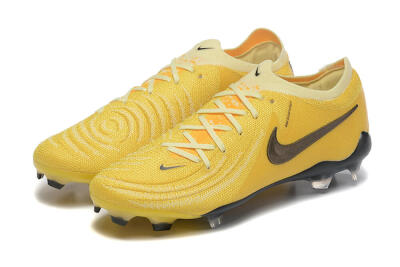 Nike Phantom Luna Elite FG Low-Tops Soccer Cleats - Yellow/White/Black