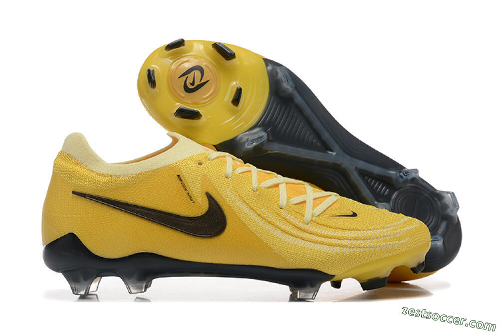 Nike Phantom Luna Elite FG Low-Tops Soccer Cleats - Yellow/White/Black 0
