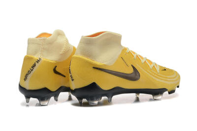 Nike Phantom Luna Elite FG High-Tops Soccer Cleats - Yellow/White/Black