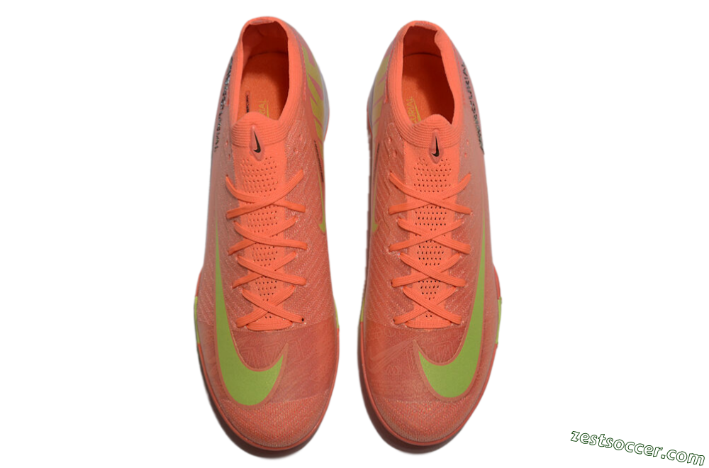 Nike Air Zoom Mercurial Vapor 15 Elite TF Low-Tops Soccer Shoes - Red/Yellow/White 4