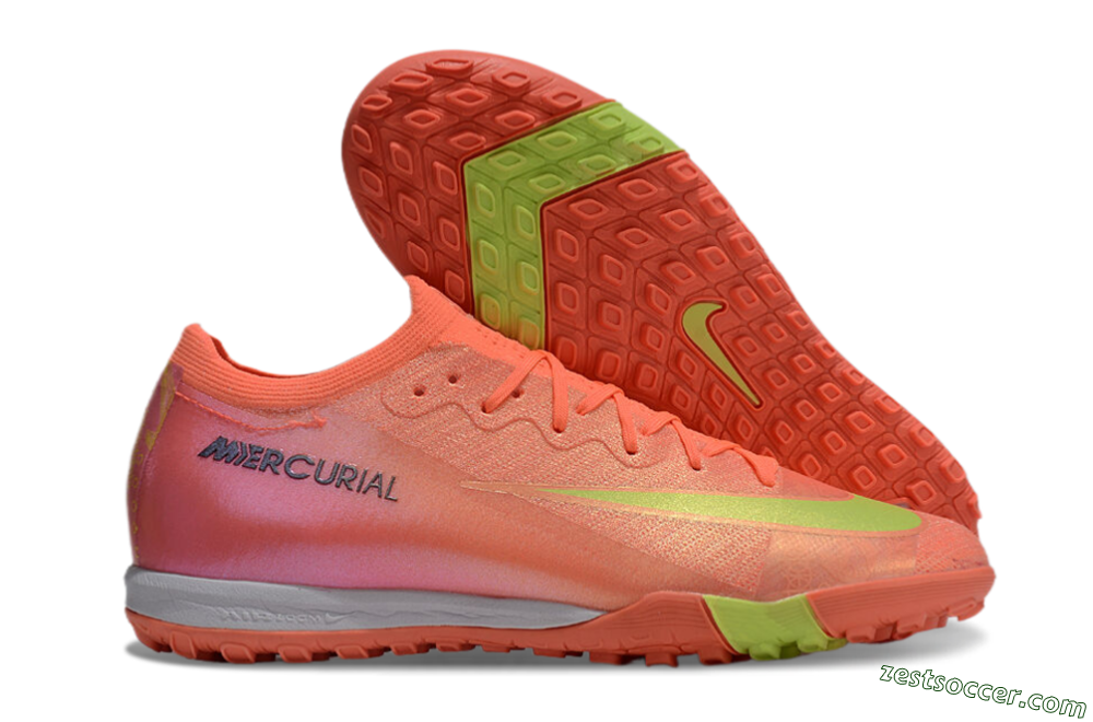 Nike Air Zoom Mercurial Vapor 15 Elite TF Low-Tops Soccer Shoes - Red/Yellow/White 0