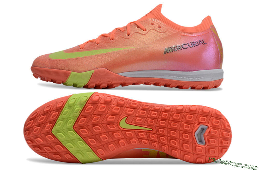 Nike Air Zoom Mercurial Vapor 15 Elite TF Low-Tops Soccer Shoes - Red/Yellow/White 1