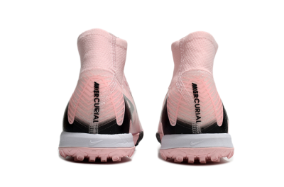 Nike Air Zoom Mercurial Superfly 10 Elite TF High-Tops Soccer Shoes - Pink/White/Black