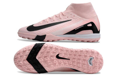 Nike Air Zoom Mercurial Superfly 10 Elite TF High-Tops Soccer Shoes - Pink/White/Black