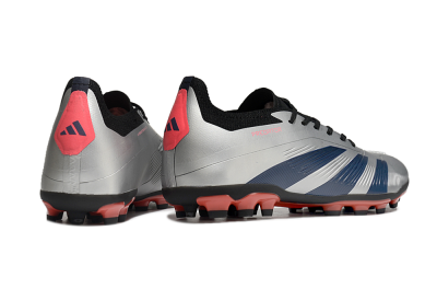 Adidas Predator Elite 24 MG Low-Tops Soccer Cleats - Silver/Blue/Red