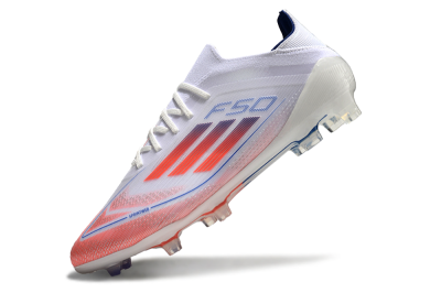 Adidas F50 Elite FG Low-Tops Soccer Cleats - White/Red/Blue