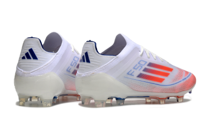 Adidas F50 Elite FG Low-Tops Soccer Cleats - White/Red/Blue