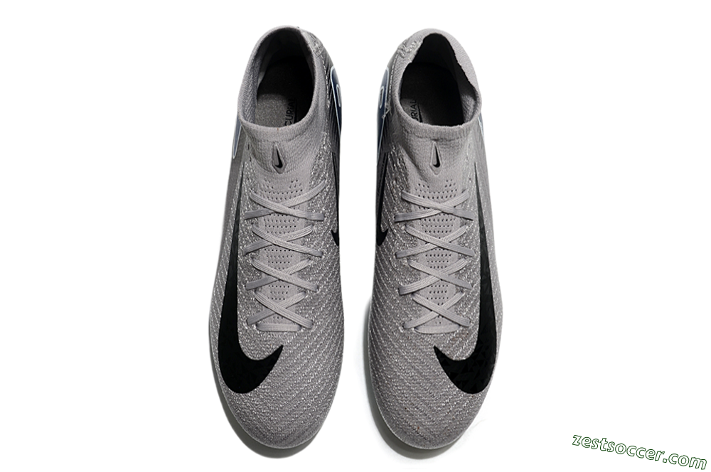 Nike Mercurial Superfly 10 Elite FG High-Tops Soccer Cleats - Grey/Black/Blue/Gold 5