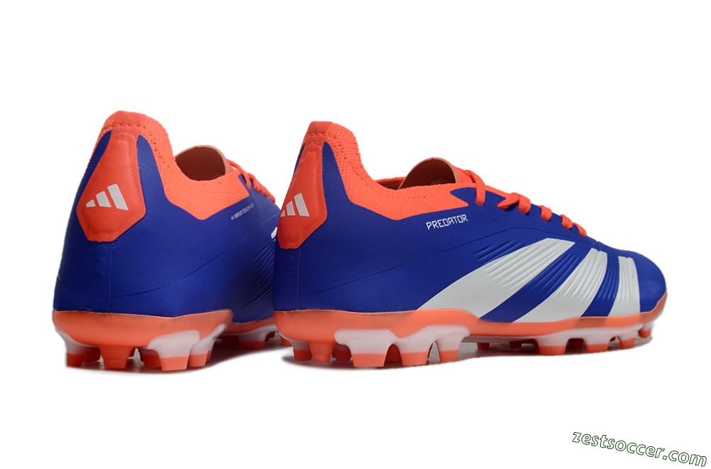 Adidas Predator Elite 24 MG Low-Tops Soccer Cleats - Blue/White/Red 6